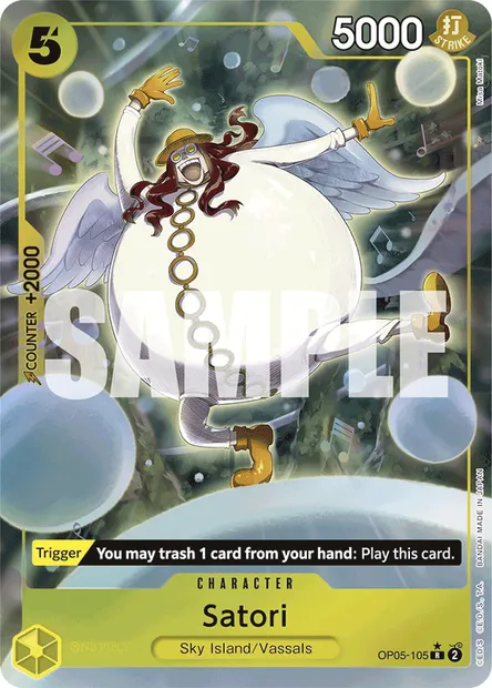 Satori, One Piece card OP05-105 — AWAKENING OF THE NEW ERA set