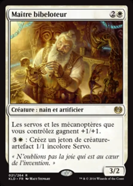 Maître bibeloteur, carte Magic KLD 21 — extension Kaladesh