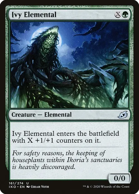 Ivy Elemental, Magic card IKO 161 — Ikoria: Lair of Behemoths set