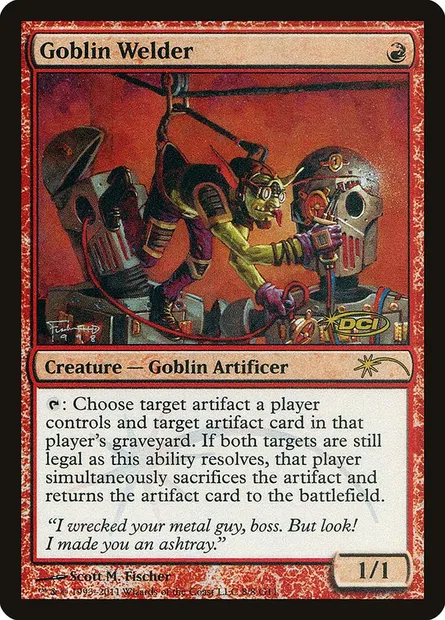 Goblin Welder, Magic card G11 8 — Judge Gift Cards 2011 set