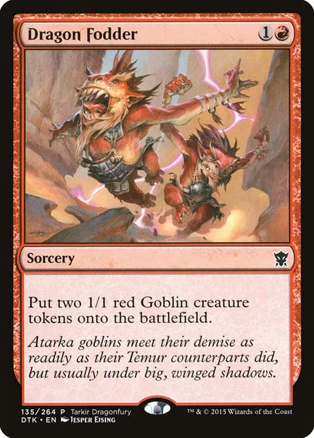 Dragon Fodder, Magic card PTKDF 135 — Tarkir Dragonfury set