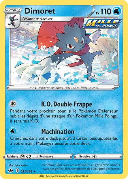 Dimoret, carte Pokémon CRE 31 — extension Règne de Glace