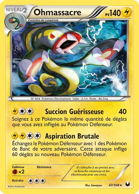 Ohmassacre, carte Pokémon DEX 47 — extension Explorateurs Obscurs