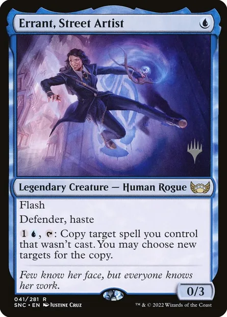 Errant, Street Artist, Magic card PSNC 41p — Streets of New Capenna Promos set
