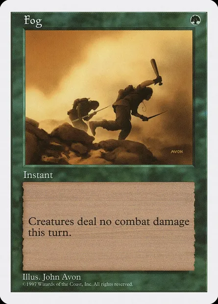 Fog, Magic card 5ED 293 — Fifth Edition set