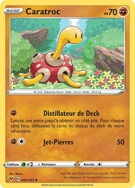 Caratroc, carte Pokémon VIV 85 — extension Voltage Éclatant