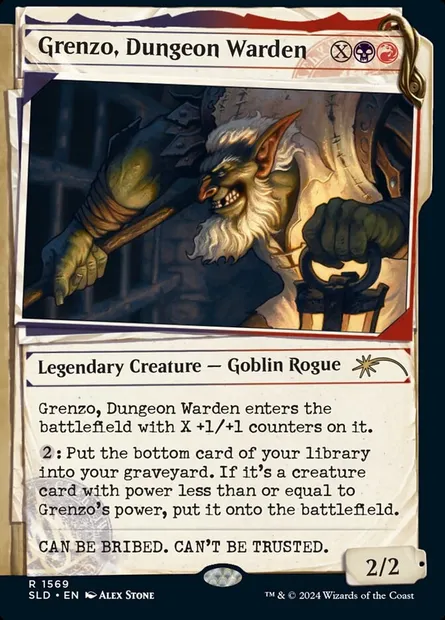 Grenzo, garde du donjon, carte Magic SLD 1569 — extension Secret Lair Drop