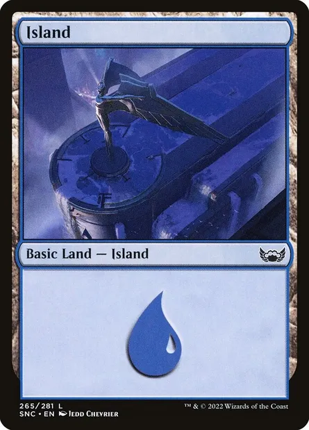 Island, Magic card SNC 265 — Streets of New Capenna set