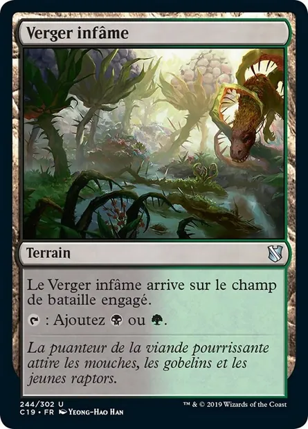 Verger infâme, carte Magic C19 244 — extension Commander 2019