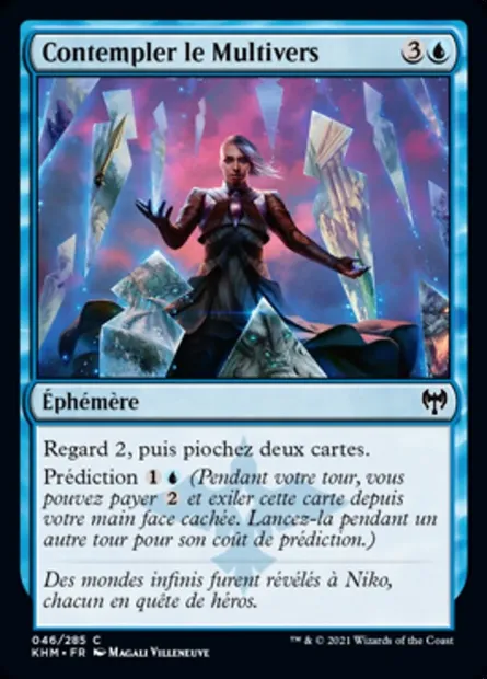 Contempler le Multivers, carte Magic KHM 46 — extension Kaldheim