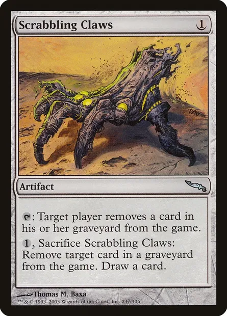 Scrabbling Claws, Magic card MRD 237 — Mirrodin set