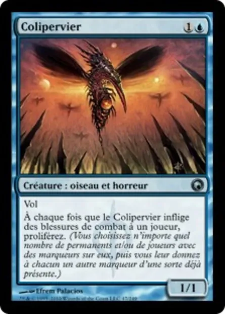 Colipervier, carte Magic SOM 47 — extension Cicatrices de Mirrodin