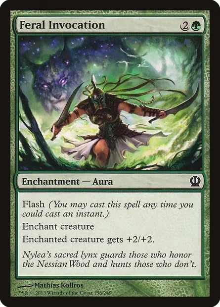 Feral Invocation, Magic card THS 158 — Theros set