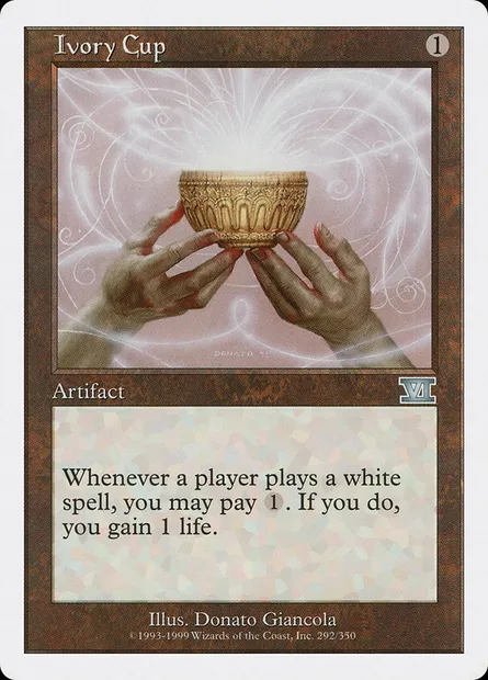 Ivory Cup, Magic card 6ED 292 — Classic Sixth Edition set