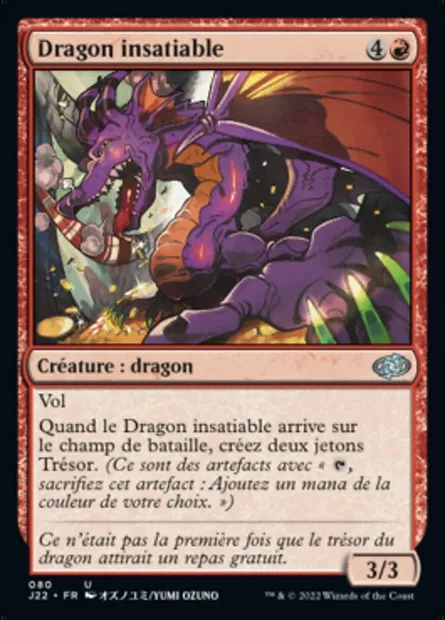 Dragon insatiable, carte Magic J22 80 — extension Jumpstart 2022
