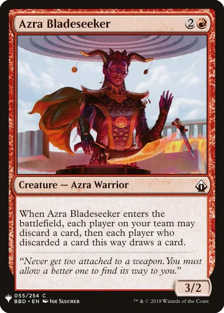 Azra Bladeseeker, Magic card PLST BBD-55 — The List set