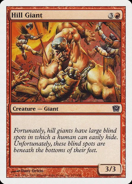 Hill Giant, Magic card 9ED 197 — Ninth Edition set
