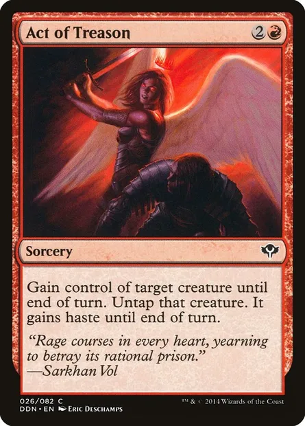 Acte de trahison, carte Magic DDN 26 — extension Duel Decks: Speed vs. Cunning