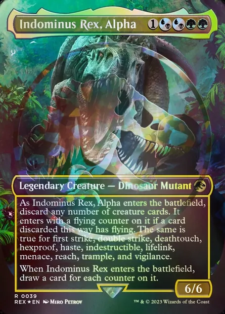 Indominus Rex, Alpha, Magic card REX 39 — Jurassic World Collection set