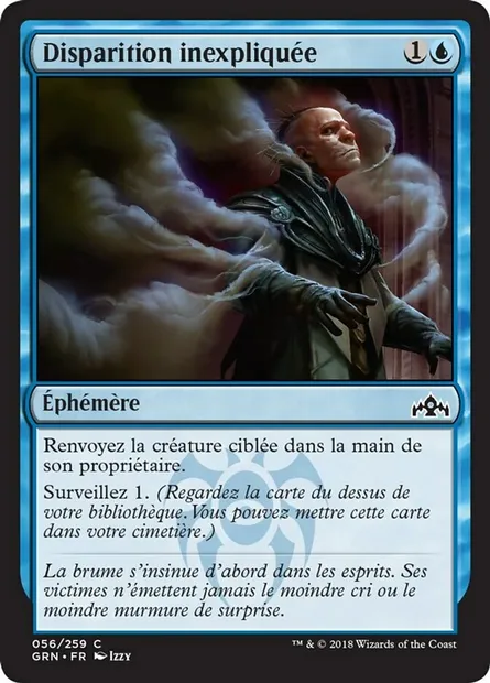 Disparition inexpliquée, carte Magic GRN 56 — extension Les Guildes de Ravnica
