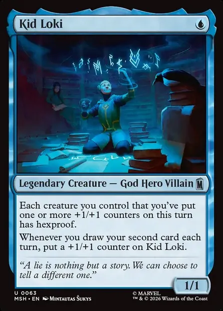 Kid Loki, Magic card MSH 63 — Marvel Super Heroes set