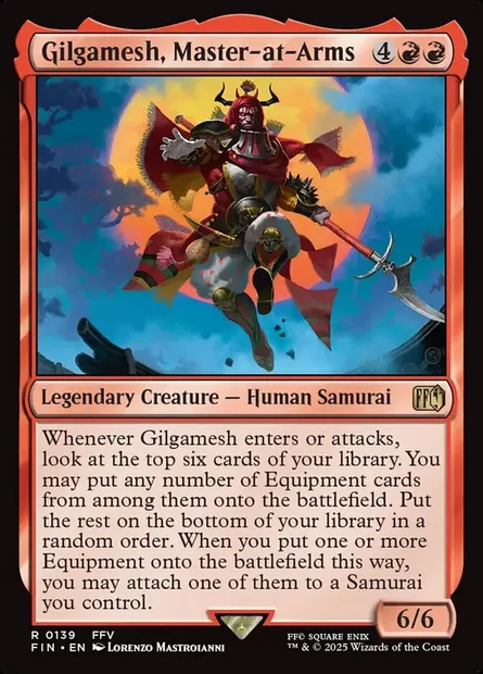 Gilgamesh, Master-at-Arms, Magic card FIN 139 — Final Fantasy set