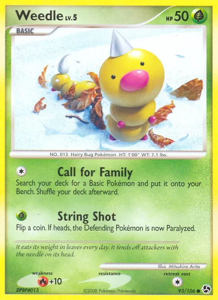 Weedle, Pokémon card GE 93 — Great Encounters set
