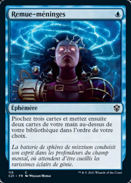 Remue-méninges, carte Magic C21 115 — extension Commander 2021