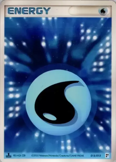 Énergie Eau, carte Pokémon W-QCP 015 — extension Water Quick Construction Pack