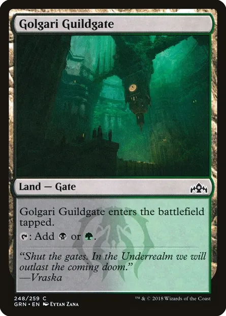 Golgari Guildgate, Magic card GRN 248 — Guilds of Ravnica set