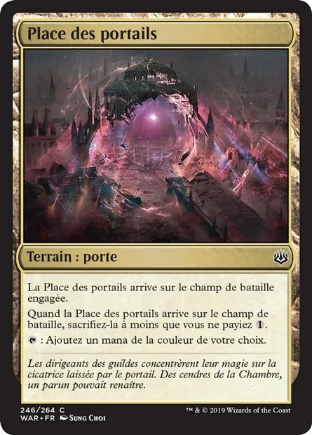 Place des portails, carte Magic WAR 246 — extension La guerre des Planeswalkers