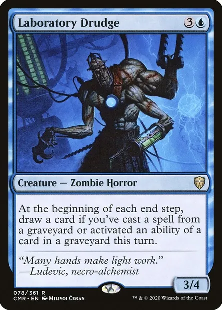 Laboratory Drudge, Magic card CMR 78 — Commander Legends set