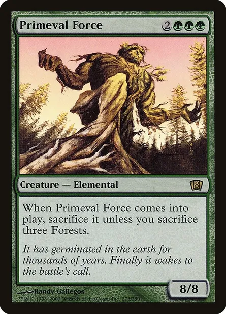 Primeval Force, Magic card 8ED 273★ — Eighth Edition set