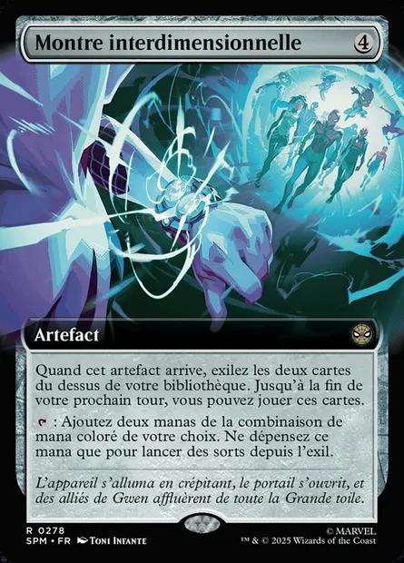 Montre interdimensionnelle, carte Magic SPM 278 — extension Marvel's Spider-Man