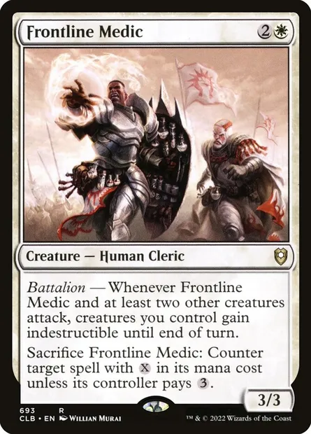 Frontline Medic, Magic card CLB 693 — Commander Legends: Battle for Baldur's Gate set