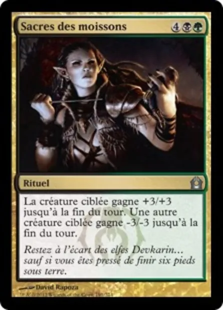 Sacres des moissons, carte Magic RTR 191 — extension Retour à Ravnica