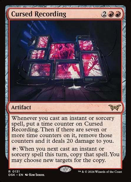 Cursed Recording, Magic card DSK 131 — Duskmourn: House of Horror set