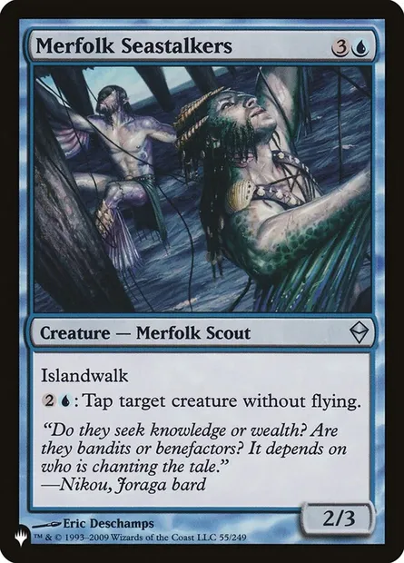 Merfolk Seastalkers, Magic card PLST ZEN-55 — The List set