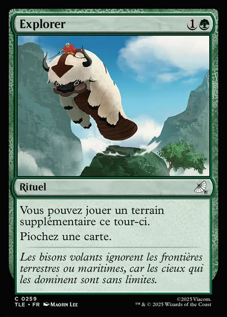 Explorer, carte Magic TLE 259 — extension Avatar: The Last Airbender Eternal