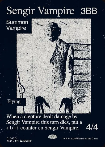 Vampire sengien, carte Magic SLZ 170 — extension The Zeta Set
