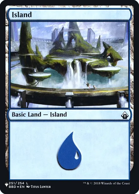 Island, Magic card PLST BBD-251 — The List set