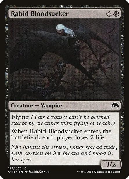 Rabid Bloodsucker, Magic card ORI 113 — Magic Origins set