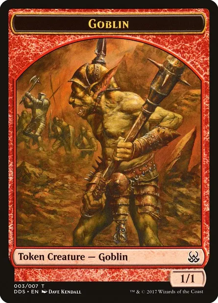 Goblin, carte Magic TDDS 3 — extension Duel Decks: Mind vs. Might Tokens
