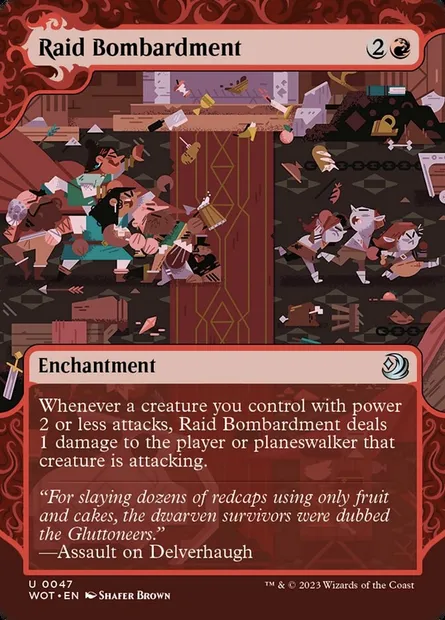 Raid Bombardment, Magic card WOT 47 — Wilds of Eldraine: Enchanting Tales set