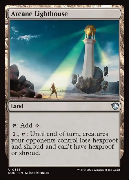 Arcane Lighthouse, Magic card SOC 361 — Secrets of Strixhaven Commander set