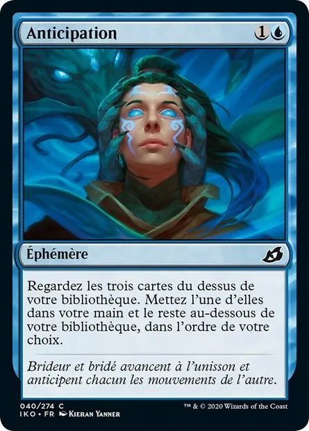 Anticipation, carte Magic IKO 40 — extension Ikoria: Lair of Behemoths