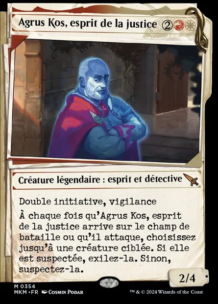 Agrus Kos, esprit de la justice, carte Magic MKM 354 — extension Murders at Karlov Manor