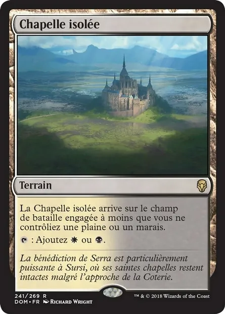 Chapelle isolée, carte Magic DOM 241 — extension Dominaria