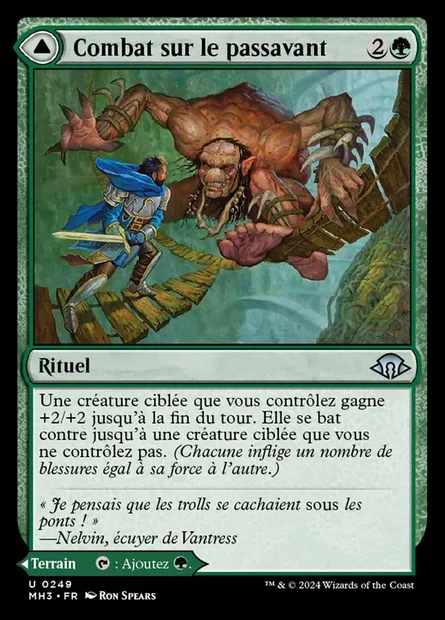 Combat sur le passavant // Passavants du Front de lianes, carte Magic MH3 249 — extension Modern Horizons 3
