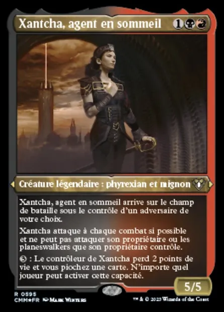 Xantcha, agent en sommeil, carte Magic CMM 595 — extension Commander Masters